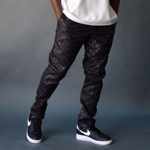 Jastillana Zip Trouser - Black Leopard