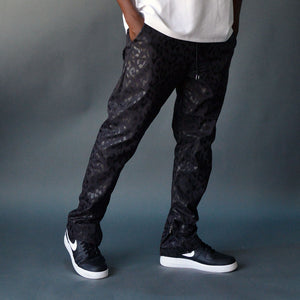 Jastillana Zip Trouser - Black Leopard