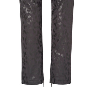 Jastillana Zip Trouser - Black Leopard