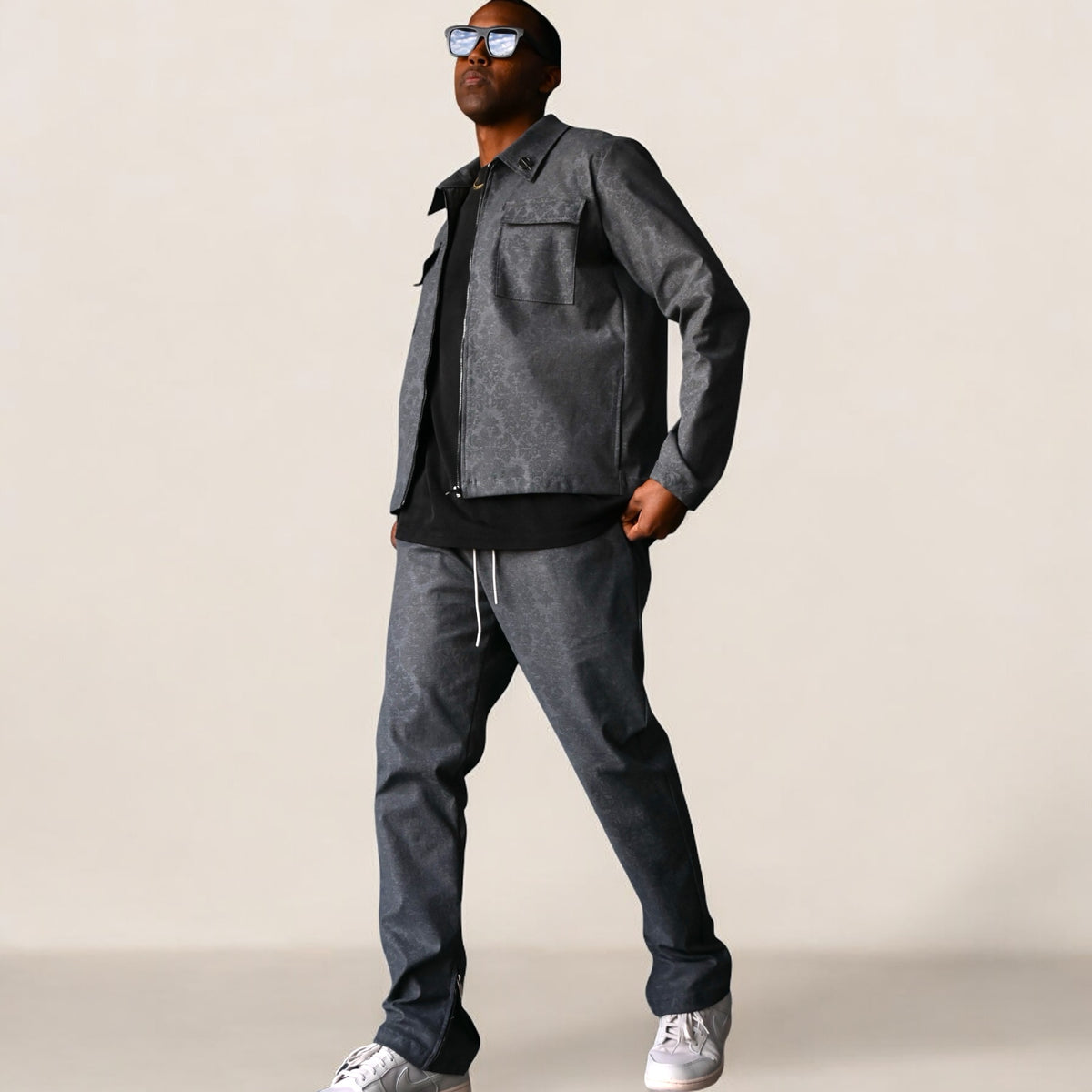 Jastillana Zip Jacket - Smoke Grey