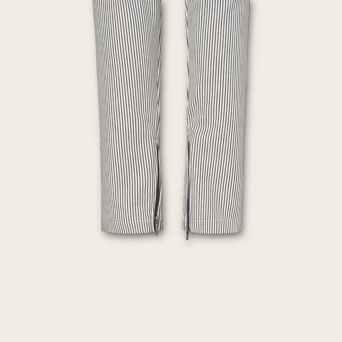 Jastillana Zip Trouser - Pin Stripe Denim