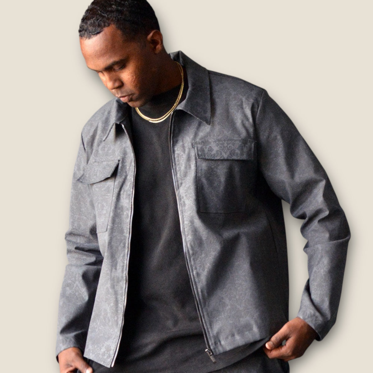 Jastillana Zip Jacket - Smoke Grey - Major Threads