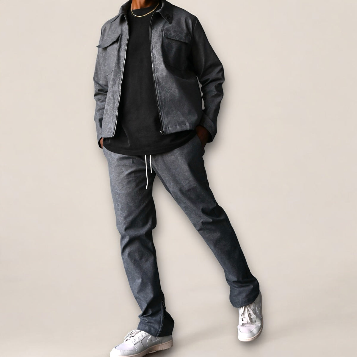 Jastillana Zip Jacket - Smoke Grey