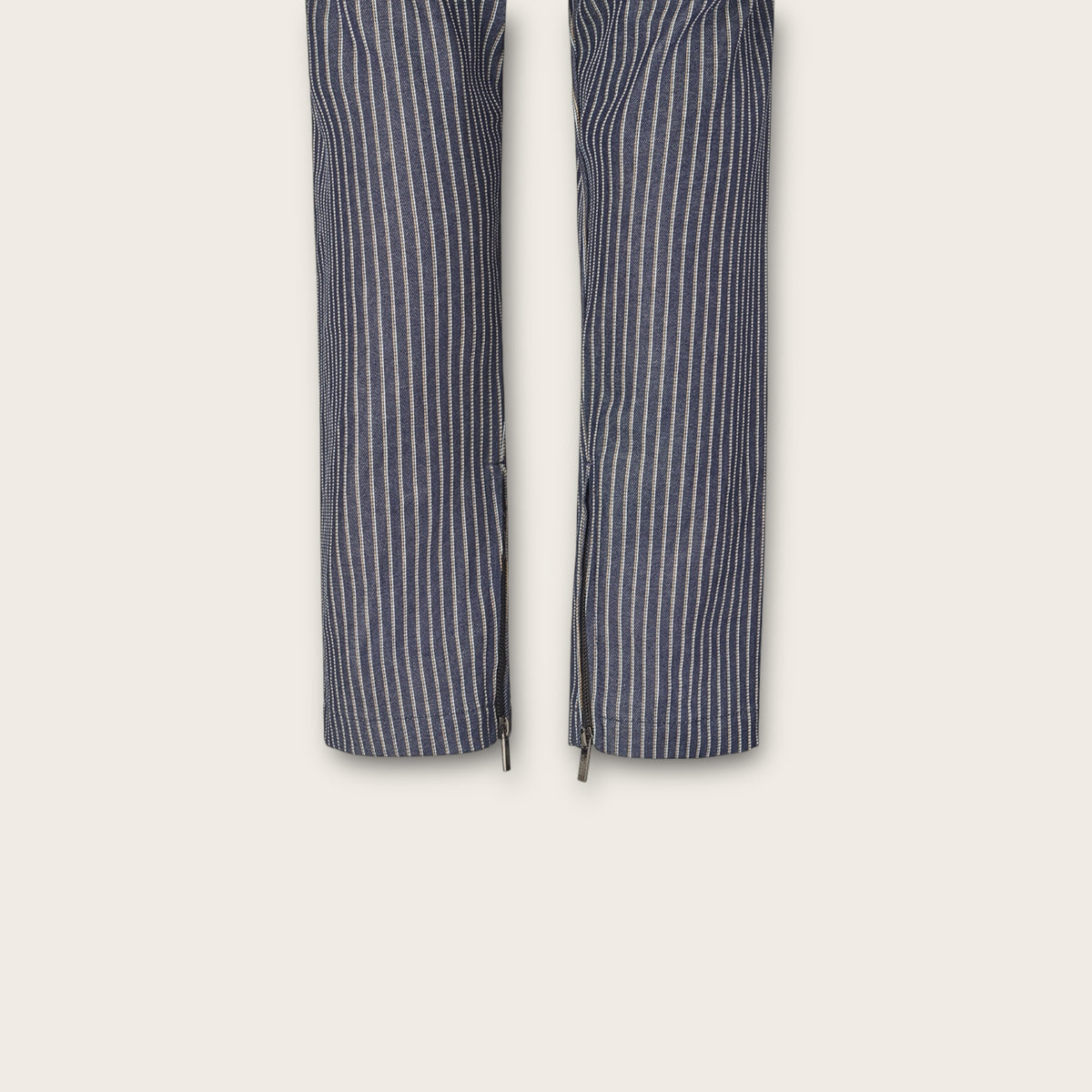 Jastillana Zip Trouser - Track Stripe Denim
