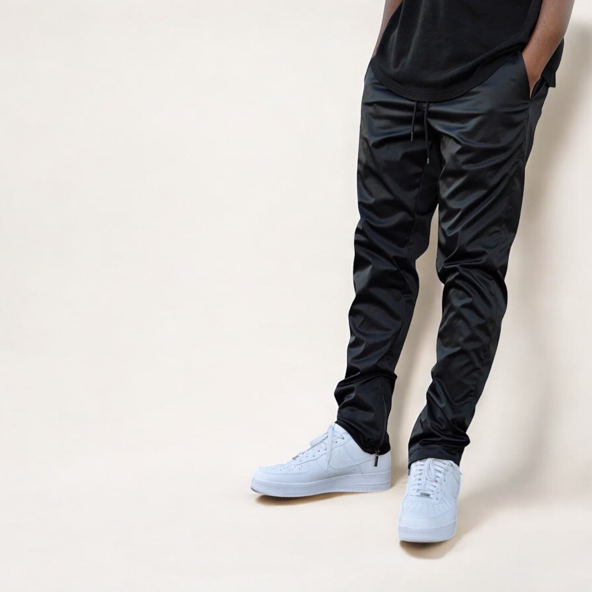 Jastillana Zip Trouser - Satin Black