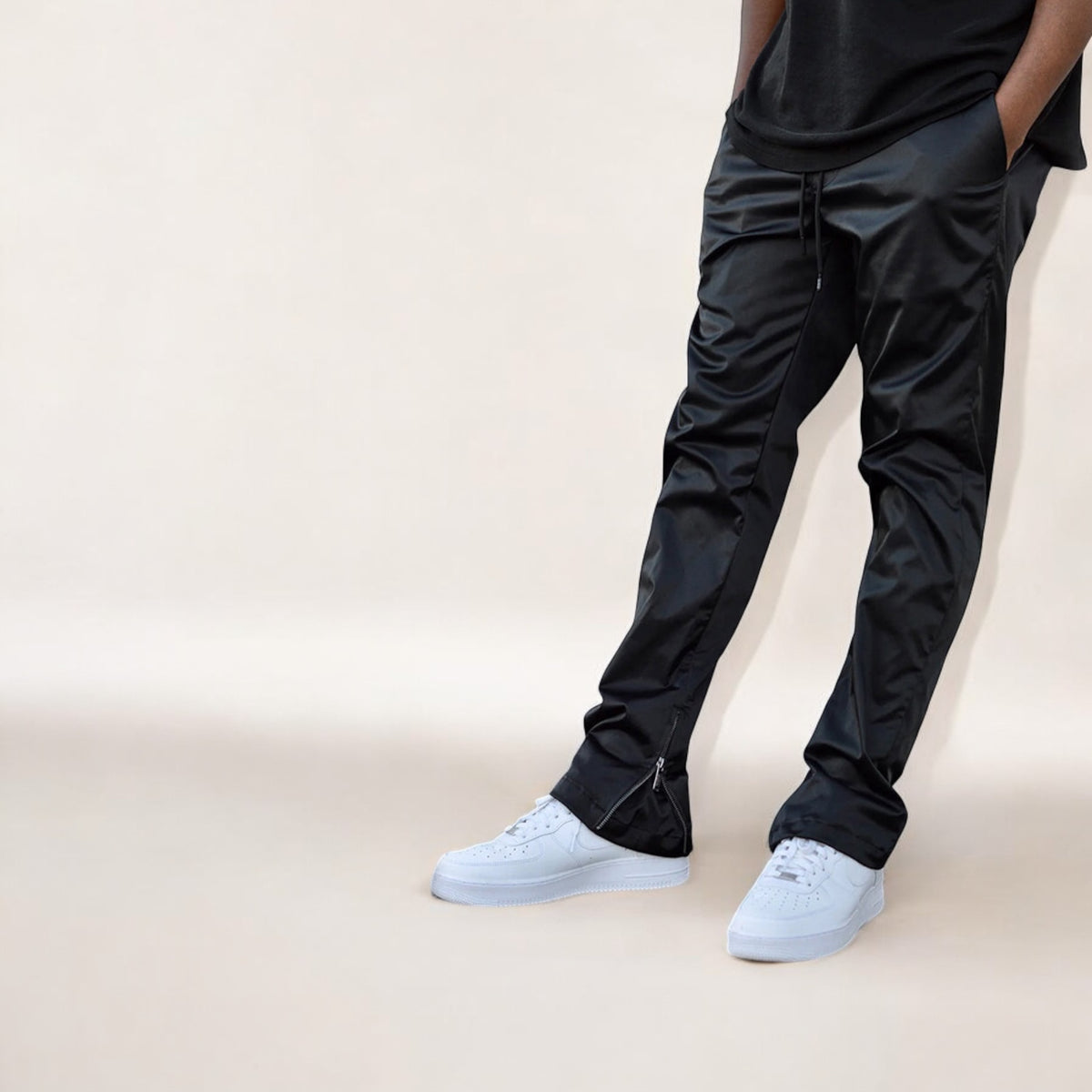 Jastillana Zip Trouser - Satin Black