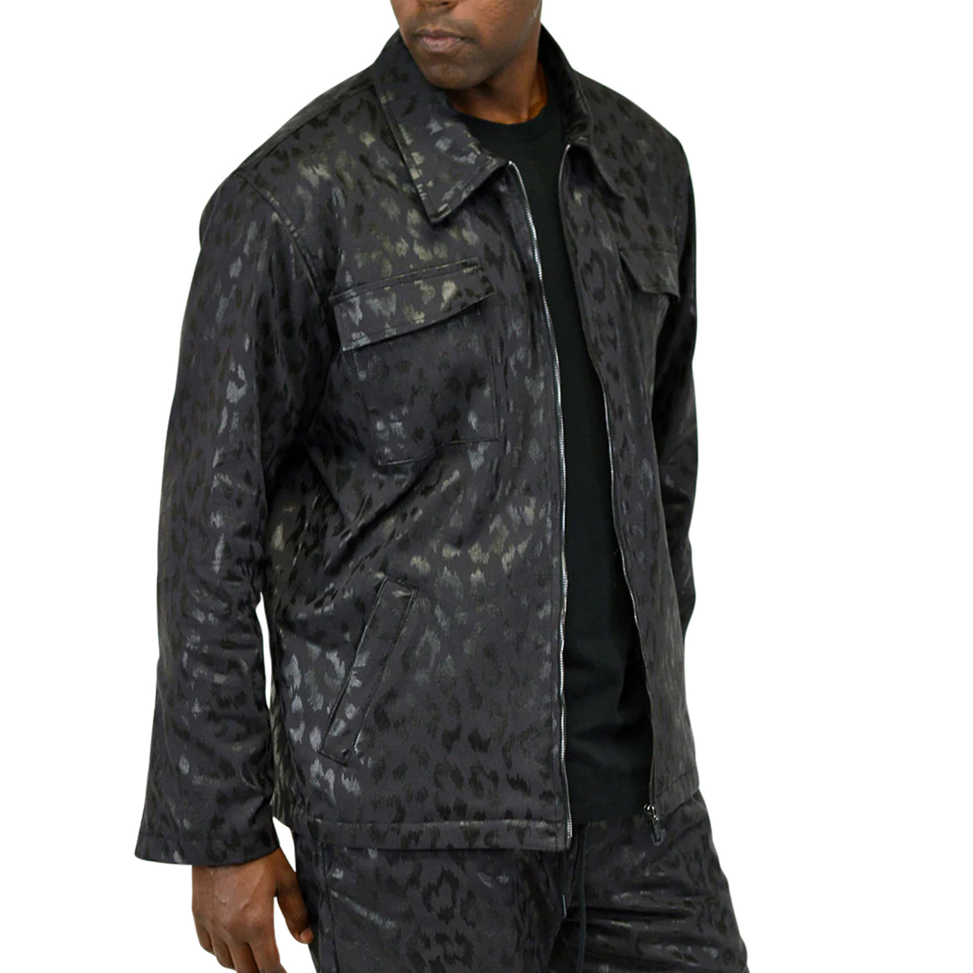 Jastillana Zip Jacket - Black Leopard