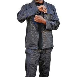 Jastillana Zip Jacket - Black Leopard