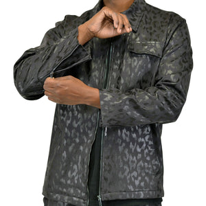 Jastillana Zip Jacket - Black Leopard