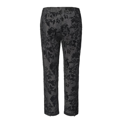 Pinn Strap Trouser - Black Rose