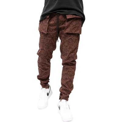 Pinn Strap Trouser Cargo - Brown Rose